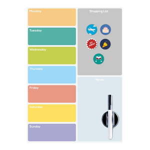 Magnetická tabuľa 30x42 cm Week Planner – Balvi vyobraziť