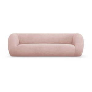 Svetloružová pohovka z textílie buklé 230 cm Essen – Cosmopolitan Design vyobraziť