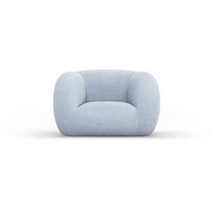 Svetlomodré kreslo z textílie buklé Essen – Cosmopolitan Design vyobraziť