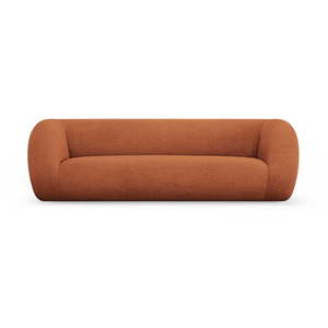 Oranžová pohovka z textílie buklé 230 cm Essen – Cosmopolitan Design vyobraziť