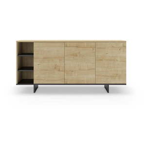 Nízka komoda v dekore duba v prírodnej farbe 170x80 cm Cequoia – Marckeric vyobraziť