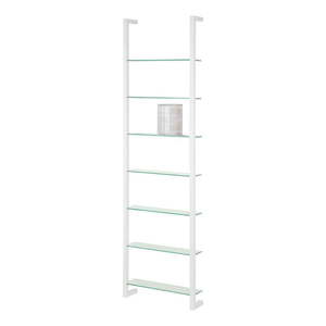 Biela kovová polica 46 cm Cubic – Spinder Design vyobraziť