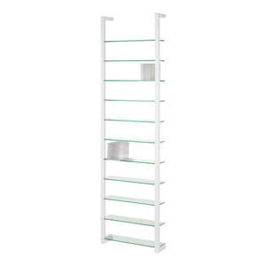 Biela kovová polica 46 cm Cubic – Spinder Design vyobraziť