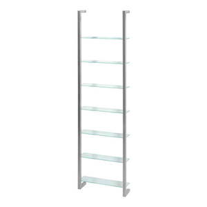 Kovová polica v striebornej farbe 46 cm Cubic – Spinder Design vyobraziť