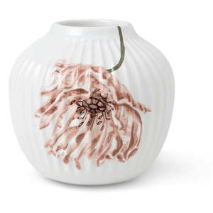 Biela porcelánová váza Kähler Design Poppy, výška 13 cm vyobraziť