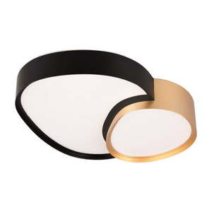 LED stropné svietidlo v čiernej a zlatej farbe 36x43.5 cm Rise – Trio vyobraziť