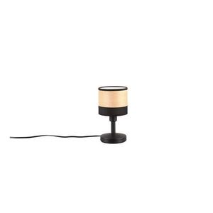 Stolová lampa v čiernej a prírodnej farbe (výška 22 cm) Bolzano – Trio vyobraziť