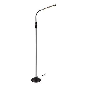 Čierna LED stojacia lampa (výška 145 cm) Toro – Trio vyobraziť