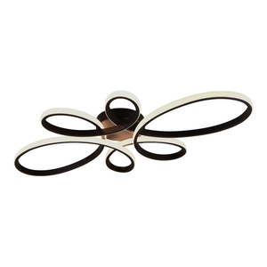 Čierne LED stropné svietidlo 45.5x83 cm Fly – Trio vyobraziť