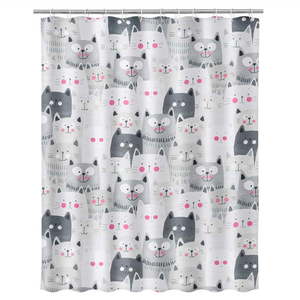 Sprchový záves Casa Selección Gatos, 180 × 200 cm vyobraziť