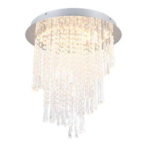 LED stropné svietidlo v striebornej farbe ø 45 cm Pomp – Trio vyobraziť