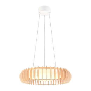 LED závesné svietidlo v bielej a prírodnej farbe ø 60 cm Monte – Trio vyobraziť