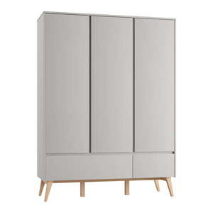 Sivá detská šatníková skriňa 149x52, 5 cm Swing – Pinio vyobraziť