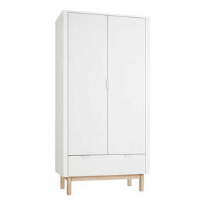 Biela detská šatníková skriňa 100x52 cm Miloo – Pinio vyobraziť