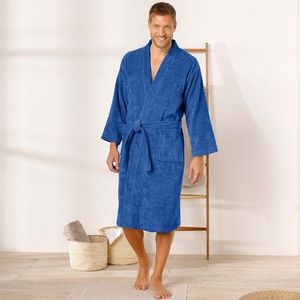 Jednofarebný župan z buklé froté zn. Colombine® s kimono golierom vyobraziť