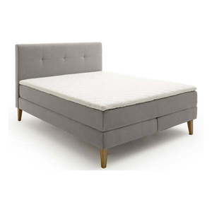 Svetlosivá boxspring posteľ 160x200 cm Stockholm – Meise Möbel vyobraziť