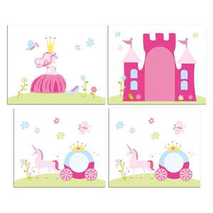 Detský záves k posteli 4 ks 195x75 cm Princess – Vipack vyobraziť