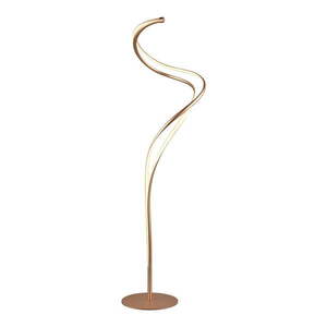 LED stojacia lampa s kovovým tienidlom v zlatej farbe (výška 160 cm) Nala – Trio Select vyobraziť