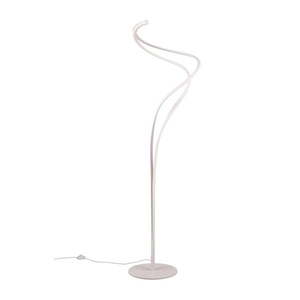 Biela LED stojacia lampa s kovovým tienidlom (výška 160 cm) Nala – Trio Select vyobraziť