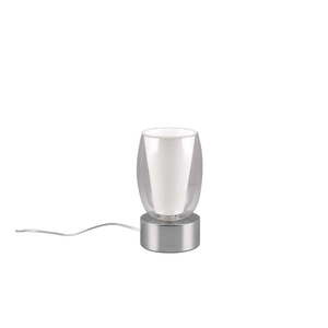 Stolová lampa so skleneným tienidlom v striebornej farbe (výška 24 cm) Barret – Trio Select vyobraziť