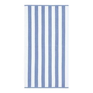 Biely/modrý bavlnený uterák 50x85 cm Stripe Jacquard – Bianca vyobraziť
