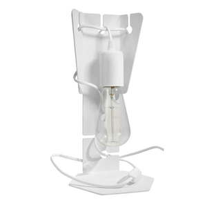 Biela stolová lampa (výška 31 cm) Viking – Nice Lamps vyobraziť