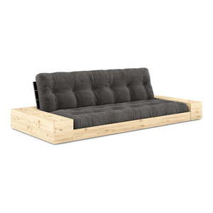 Čierno-antracitová menčestrová rozkladacia pohovka 244 cm Base – Karup Design vyobraziť