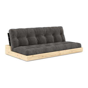 Čierno-antracitová menčestrová rozkladacia pohovka 196 cm Base – Karup Design vyobraziť