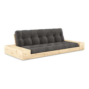Čierno-antracitová menčestrová rozkladacia pohovka 244 cm Base – Karup Design vyobraziť