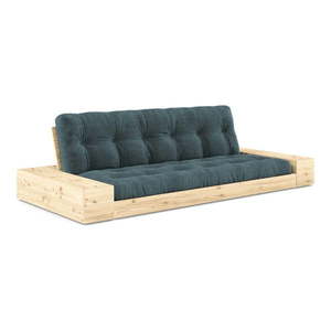 Modrá menčestrová rozkladacia pohovka 244 cm Base – Karup Design vyobraziť