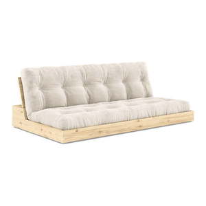 Biela menčestrová rozkladacia pohovka 196 cm Base – Karup Design vyobraziť