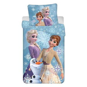 Bavlnené detské obliečky na jednolôžko 140x200 cm Frozen – Jerry Fabrics vyobraziť