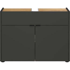 Antracitová skrinka pod umývadlo 80x60 cm Forano – Germania vyobraziť