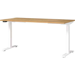 Pracovný stôl s elektricky nastaviteľnou výškou s doskou v dekore duba 80x160 cm Jet – Germania vyobraziť