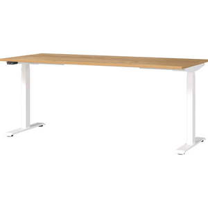 Pracovný stôl s elektricky nastaviteľnou výškou s doskou v dekore duba 80x180 cm Jet – Germania vyobraziť