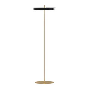 Čierna LED stojacia lampa so stmievačom s kovovým tienidlom (výška 151 cm) Asteria Floor – UMAGE vyobraziť