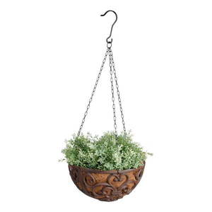 Kovový závesný a nástenný kvetináč ø 30 cm – Esschert Design vyobraziť