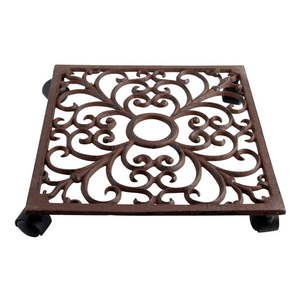 Kovový pojazdný podstavec pod kvetináč ø 28 cm – Esschert Design vyobraziť
