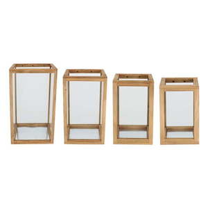 Drevený lampáš 4 ks (výška 51 cm) Woody – Esschert Design vyobraziť