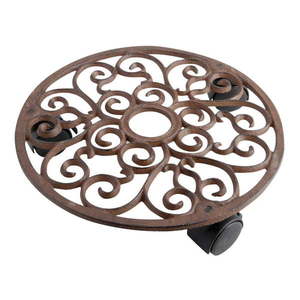 Kovový pojazdný podstavec pod kvetináč ø 29 cm – Esschert Design vyobraziť