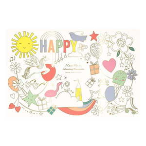 Papierové prestieranie v súprave 8 ks 28x42.5 cm Happy Icons – Meri Meri vyobraziť