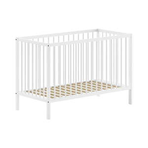 Biela postieľka z borovicového dreva 60x120 cm DINO – Vipack vyobraziť