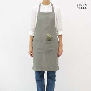 Ľanová zástera Khaki – Linen Tales vyobraziť