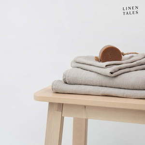 Vafľový ľanový uterák v prírodnej farbe 45x65 cm Natural Fine Waffle – Linen Tales vyobraziť