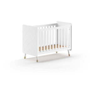 Biela postieľka z borovicového dreva 60x120 cm BILLY – Vipack vyobraziť