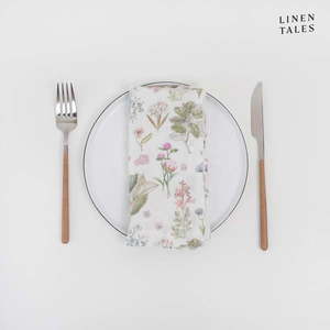 Ľanové obrúsky v súprave 2 ks White Botany – Linen Tales vyobraziť