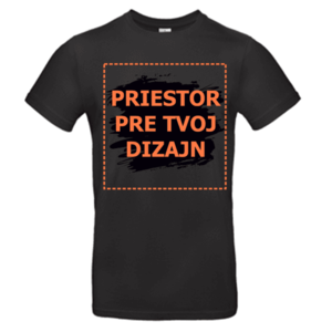 B&C Pánske tričko s potlačou - Čierne 5XL vyobraziť