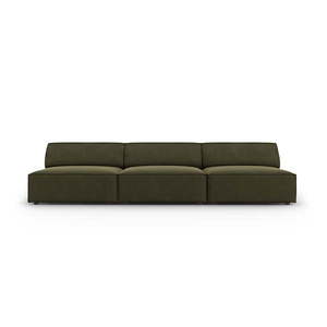 Zelená zamatová pohovka 240 cm Jodie – Micadoni Home vyobraziť