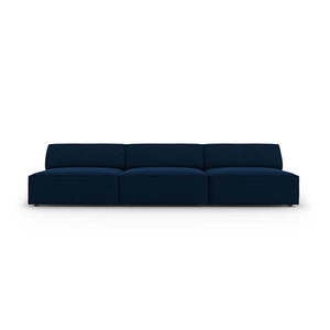 Tmavomodrá zamatová pohovka 240 cm Jodie – Micadoni Home vyobraziť