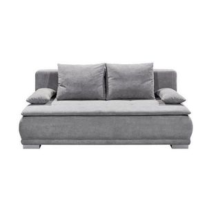 MID.YOU ROZKLADACIA POHOVKA, textil, strieborná vyobraziť